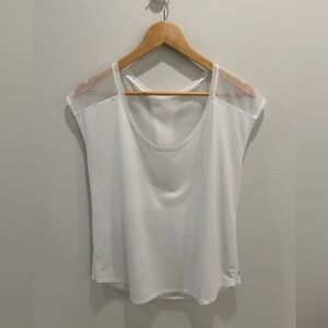 Fabletics white Vanessa activewear top